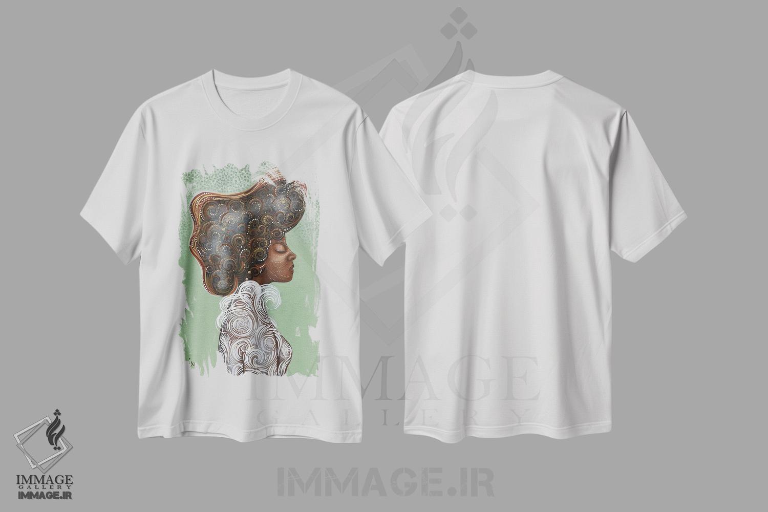 تیشرت طرح دار پنبه تابیده شده، هنر آمریکایی آفریقایی تبار اثر اشلی جوی | immage.ir