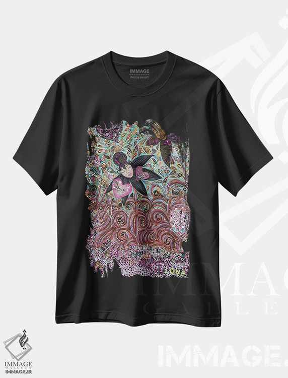 تیشرت طرح دار با هم رشد کرده اند، هنر آمریکایی آفریقایی تبار اثر اشلی جوی | فروشگاه ایماژ