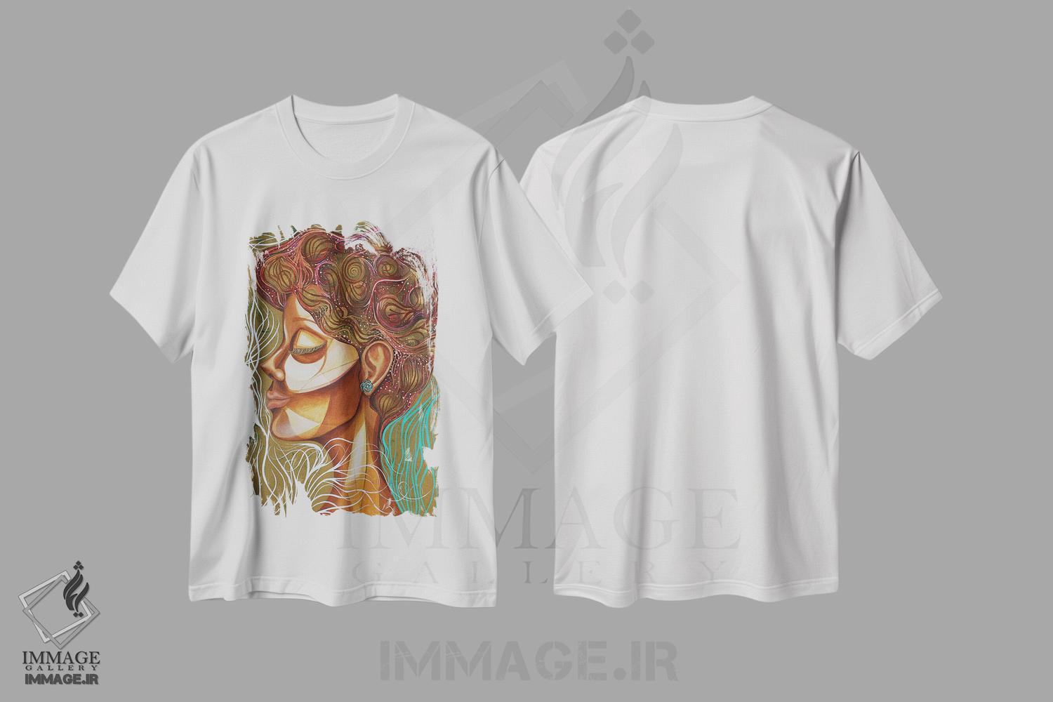 تیشرت طرح دار بوته گل رز، هنر آمریکایی آفریقایی تبار اثر اشلی جوی | immage.ir