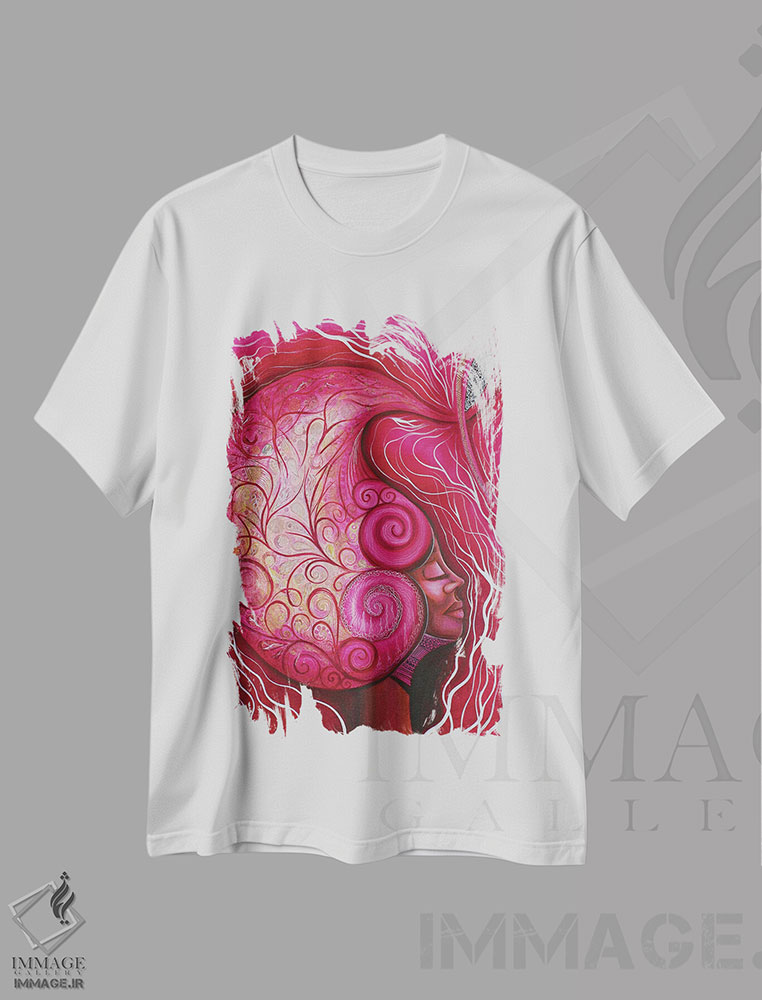 تیشرت طرح دار اویا، زن جنگجو، هنر آمریکایی آفریقایی تبار اثر اشلی جوی | immage.ir