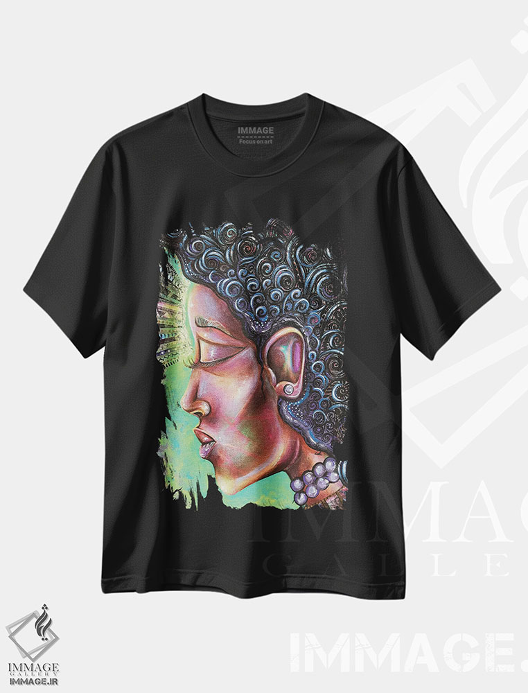 تیشرت طرح دار خرد و وقار، هنر آمریکایی آفریقایی تبار اثر اشلی جوی | فروشگاه ایماژ