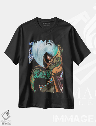 تیشرت طرح دار مادر طبیعت، هنر آمریکایی آفریقایی تبار اثر اشلی جوی | فروشگاه ایماژ