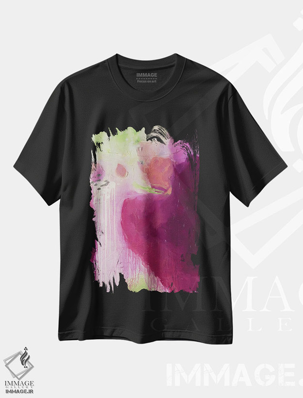 تیشرت طرح دار برافروختگی اثر جولی احمد | فروشگاه ایماژ