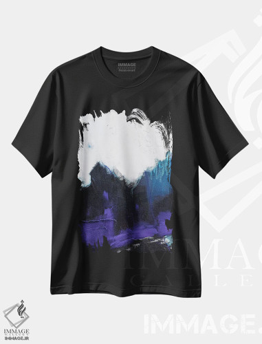 تیشرت طرح دار تا دیروقت بیدار ماندن اثر جولی احمد | فروشگاه ایماژ