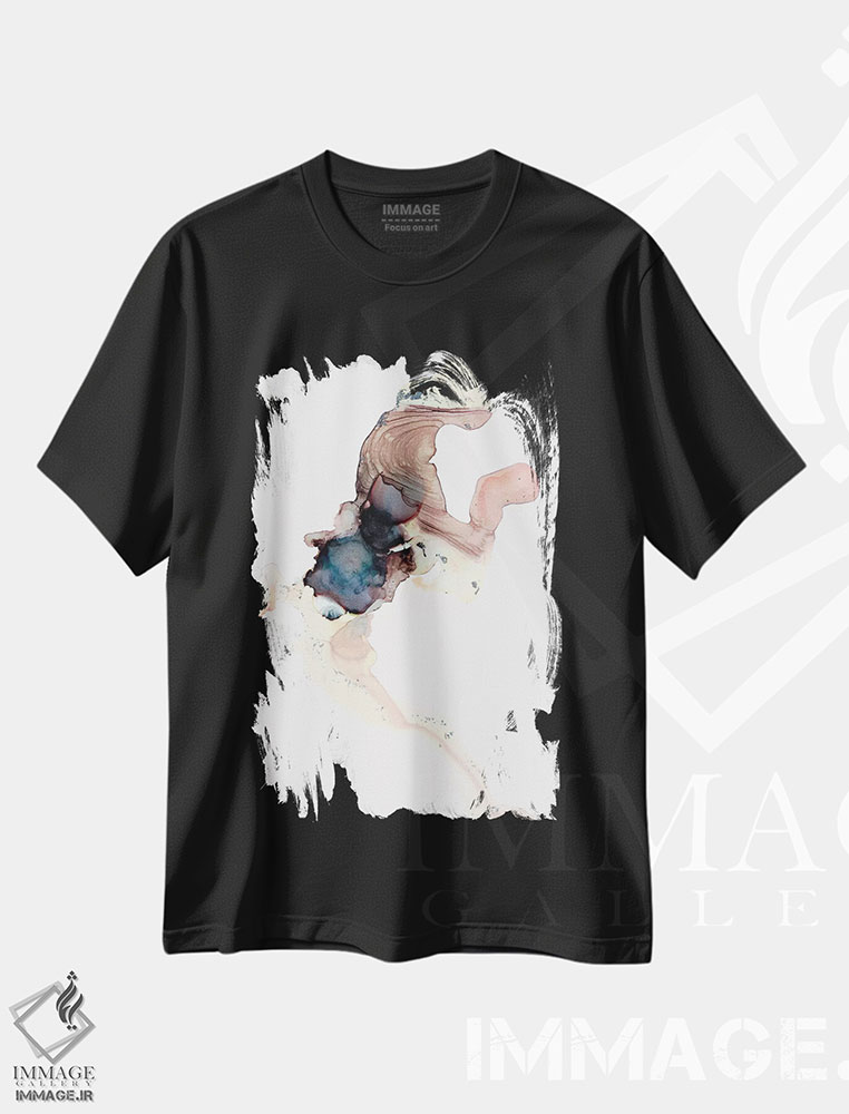 تیشرت طرح دار رز و هل اثر جولی احمد | فروشگاه ایماژ