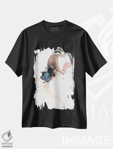 تیشرت طرح دار رز و هل اثر جولی احمد | فروشگاه ایماژ