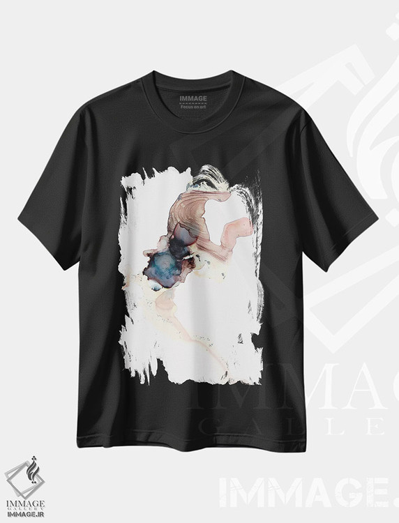تیشرت طرح دار رز و هل اثر جولی احمد | فروشگاه ایماژ