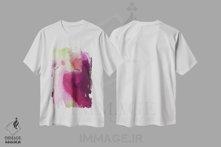 تیشرت طرح دار برافروختگی اثر جولی احمد | immage.ir