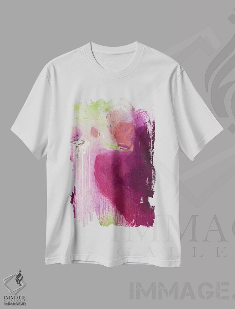 تیشرت طرح دار برافروختگی اثر جولی احمد | immage.ir