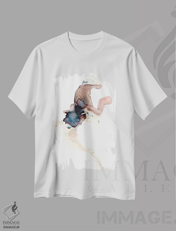 تیشرت طرح دار رز و هل اثر جولی احمد | immage.ir