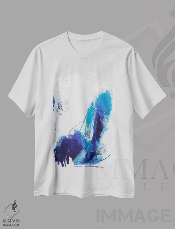 تیشرت طرح دار یاقوت کبود مرا روشن کن اثر جولی احمد | immage.ir