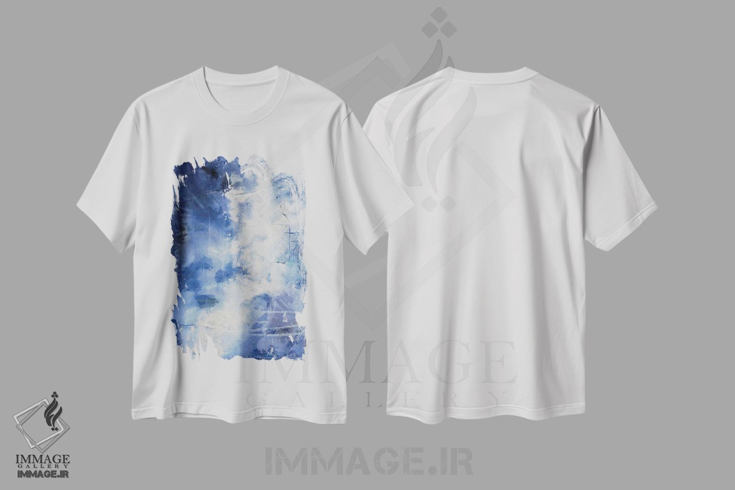 تیشرت طرح دار سقوط آسمان اثر جولی احمد | immage.ir