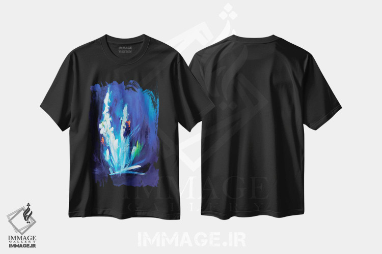 تیشرت طرح دار کار را پیش ببر اثر جولی احمد | فروشگاه ایماژ