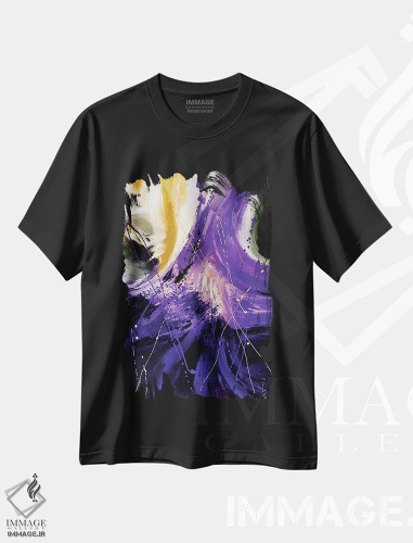 تیشرت طرح دار مرز نهایی اثر جولی احمد | فروشگاه ایماژ