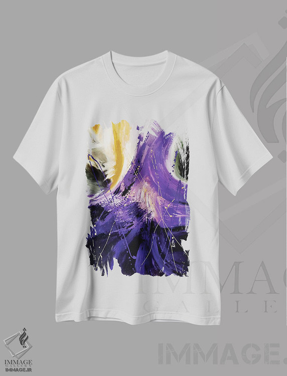 تیشرت طرح دار مرز نهایی اثر جولی احمد | immage.ir