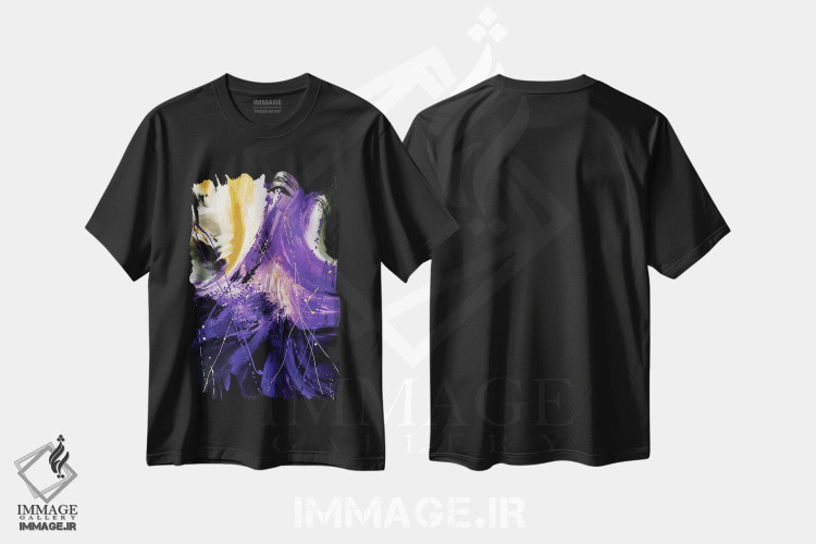 تیشرت طرح دار مرز نهایی اثر جولی احمد | فروشگاه ایماژ