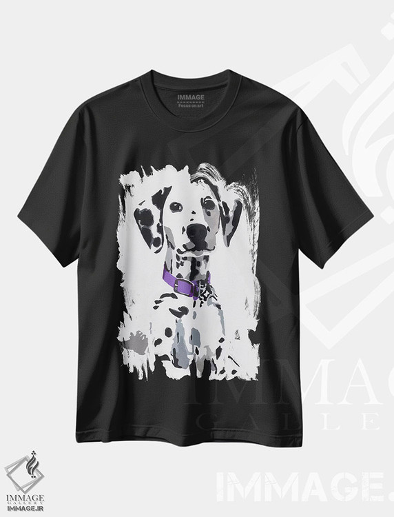 تیشرت طرح دار وینی سوم اثر جولی احمد | فروشگاه ایماژ