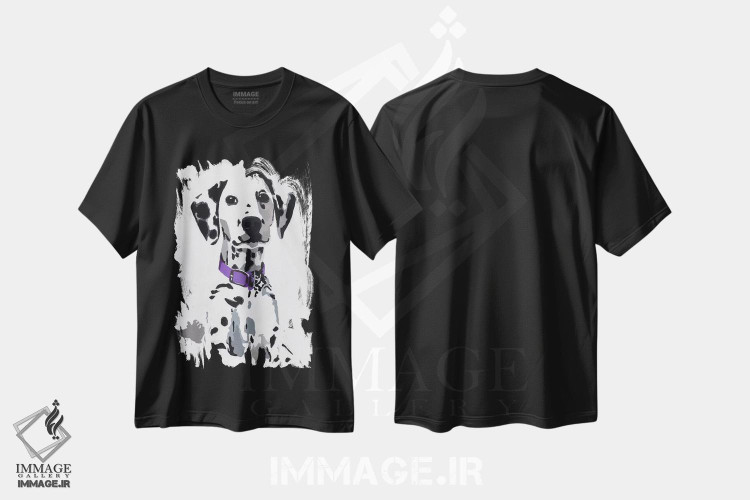 تیشرت طرح دار وینی سوم اثر جولی احمد | فروشگاه ایماژ