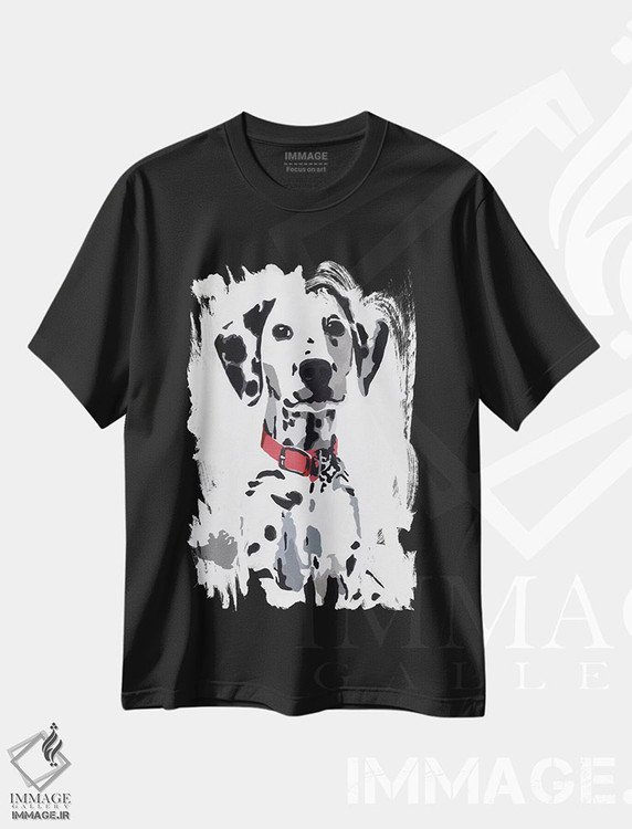 تیشرت طرح دار وینی چهارم اثر جولی احمد | فروشگاه ایماژ