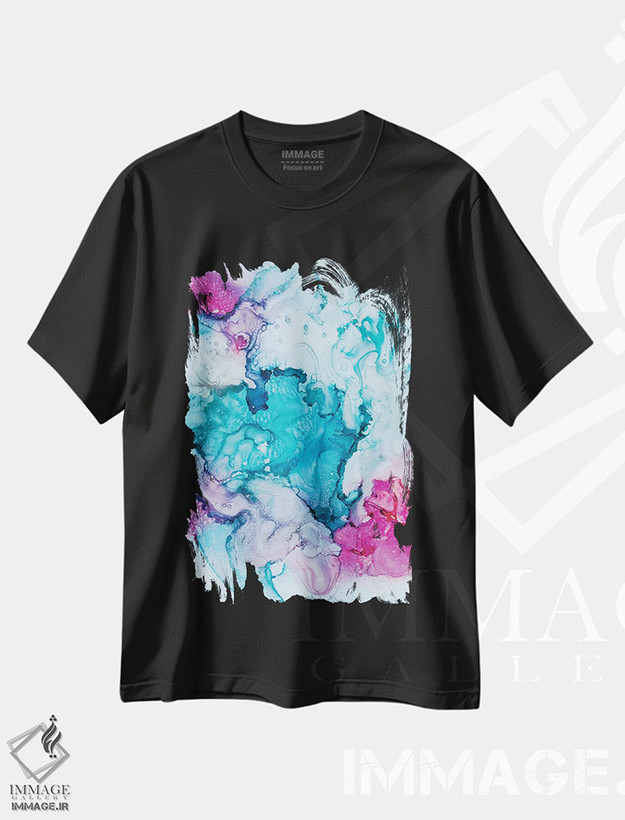 تیشرت طرح دار مرجان شکری اثر جولی احمد | فروشگاه ایماژ