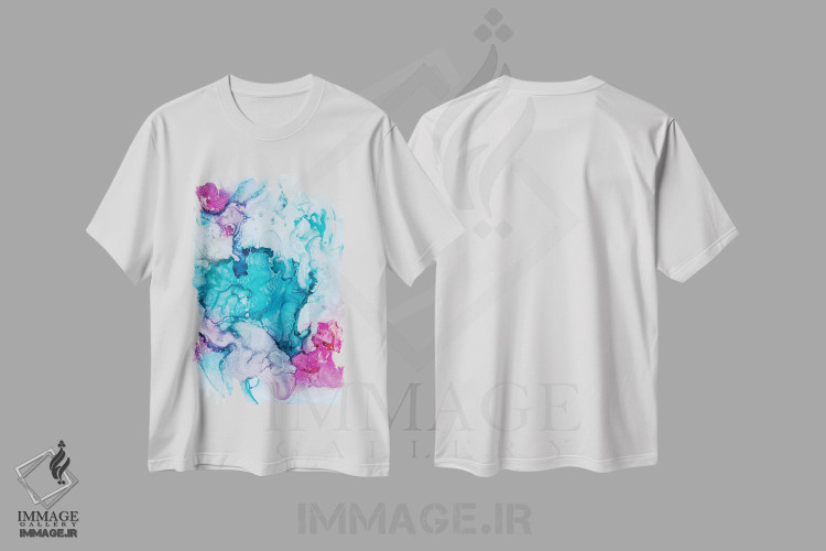 تیشرت طرح دار مرجان شکری اثر جولی احمد | immage.ir