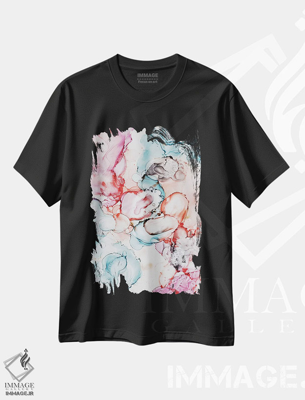 تیشرت طرح دار معجزهٔ ناب اثر جولی احمد | فروشگاه ایماژ