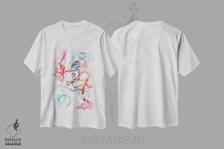 تیشرت طرح دار معجزهٔ ناب اثر جولی احمد | immage.ir