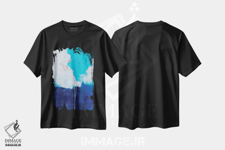 تیشرت طرح دار تاریک و توفانی دنیلز اثر جولی احمد | فروشگاه ایماژ