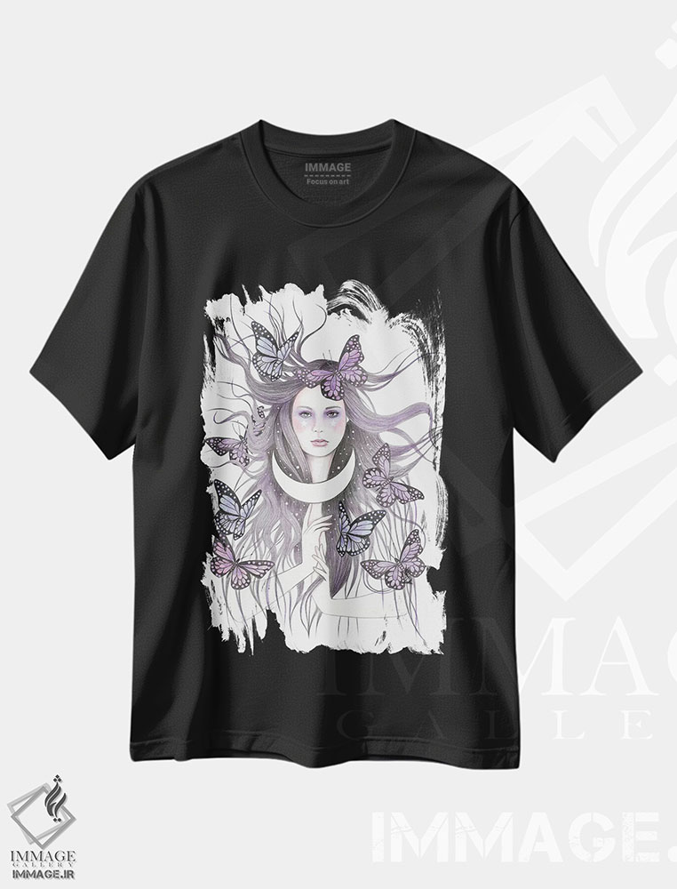 تیشرت طرح دار افسون های عشقی، دست نقاشی و طراحی دستی اثر آندریا هرنیاک | فروشگاه ایماژ