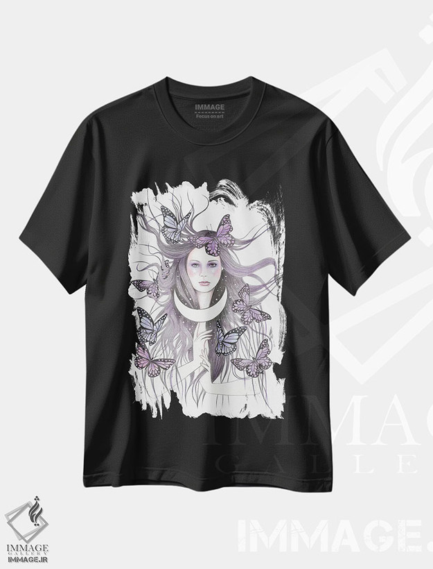تیشرت طرح دار افسون های عشقی، دست نقاشی و طراحی دستی اثر آندریا هرنیاک | فروشگاه ایماژ
