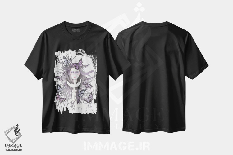 تیشرت طرح دار افسون های عشقی، دست نقاشی و طراحی دستی اثر آندریا هرنیاک | فروشگاه ایماژ