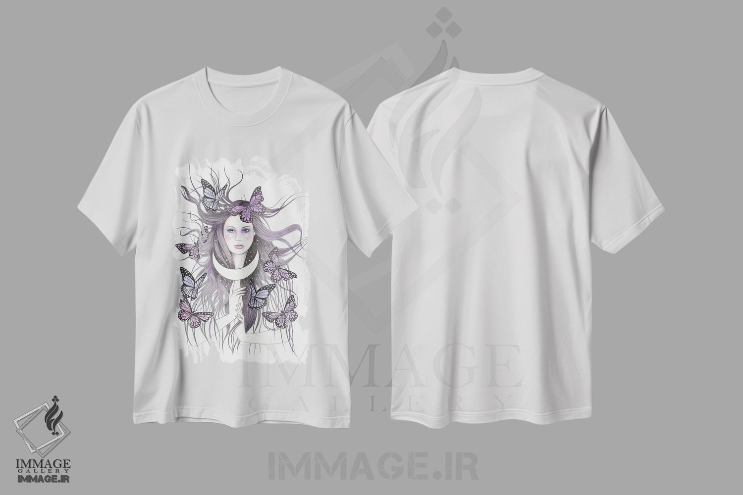 تیشرت طرح دار افسون های عشقی، دست نقاشی و طراحی دستی اثر آندریا هرنیاک | immage.ir