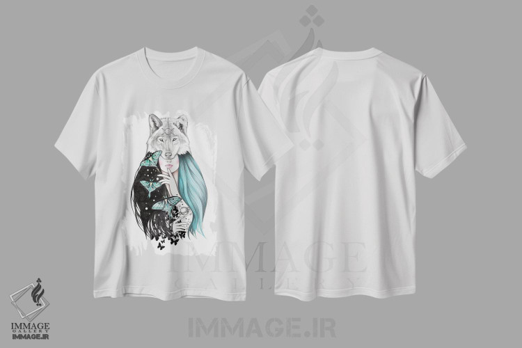 تیشرت طرح دار لونا، دست نقاشی و طراحی دستی اثر آندریا هرنیاک | immage.ir