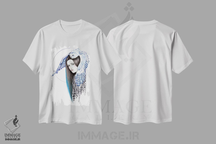 تیشرت طرح دار ستارهٔ شمال، دست نقاشی و طراحی دستی اثر آندریا هرنیاک | immage.ir