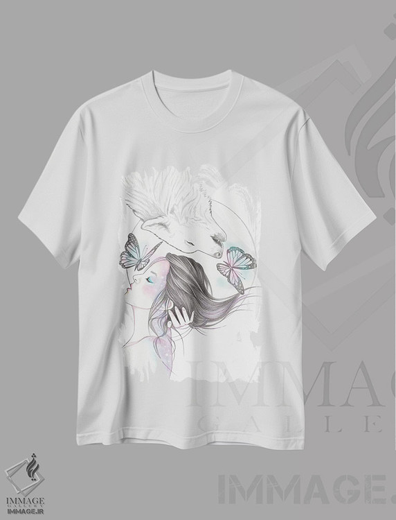 تیشرت طرح دار خواهر روحی، دست نقاشی و طراحی دستی اثر آندریا هرنیاک | immage.ir