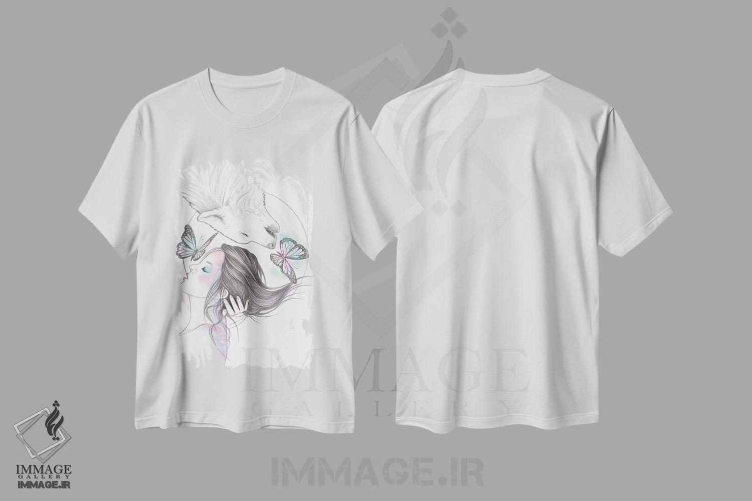 تیشرت طرح دار خواهر روحی، دست نقاشی و طراحی دستی اثر آندریا هرنیاک | immage.ir