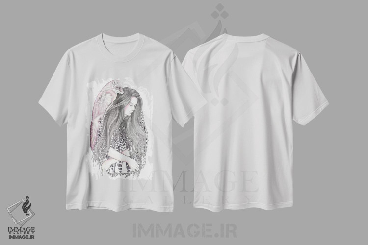 تیشرت طرح دار روباه های وحشی، دست نقاشی و طراحی دستی اثر آندریا هرنیاک | immage.ir
