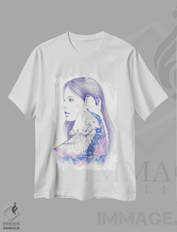 تیشرت طرح دار عشق کیهانی ۲، تزئینی اثر آندریا هرنیاک | immage.ir