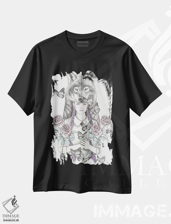 تیشرت طرح دار ساعت جادویی، تزئینی اثر آندریا هرنیاک | فروشگاه ایماژ