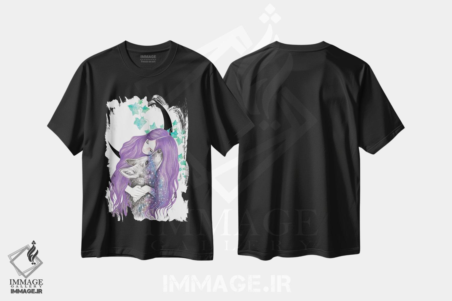 تیشرت طرح دار اشک های کیهانی، دست نقاشی و طراحی دستی اثر آندریا هرنیاک | فروشگاه ایماژ