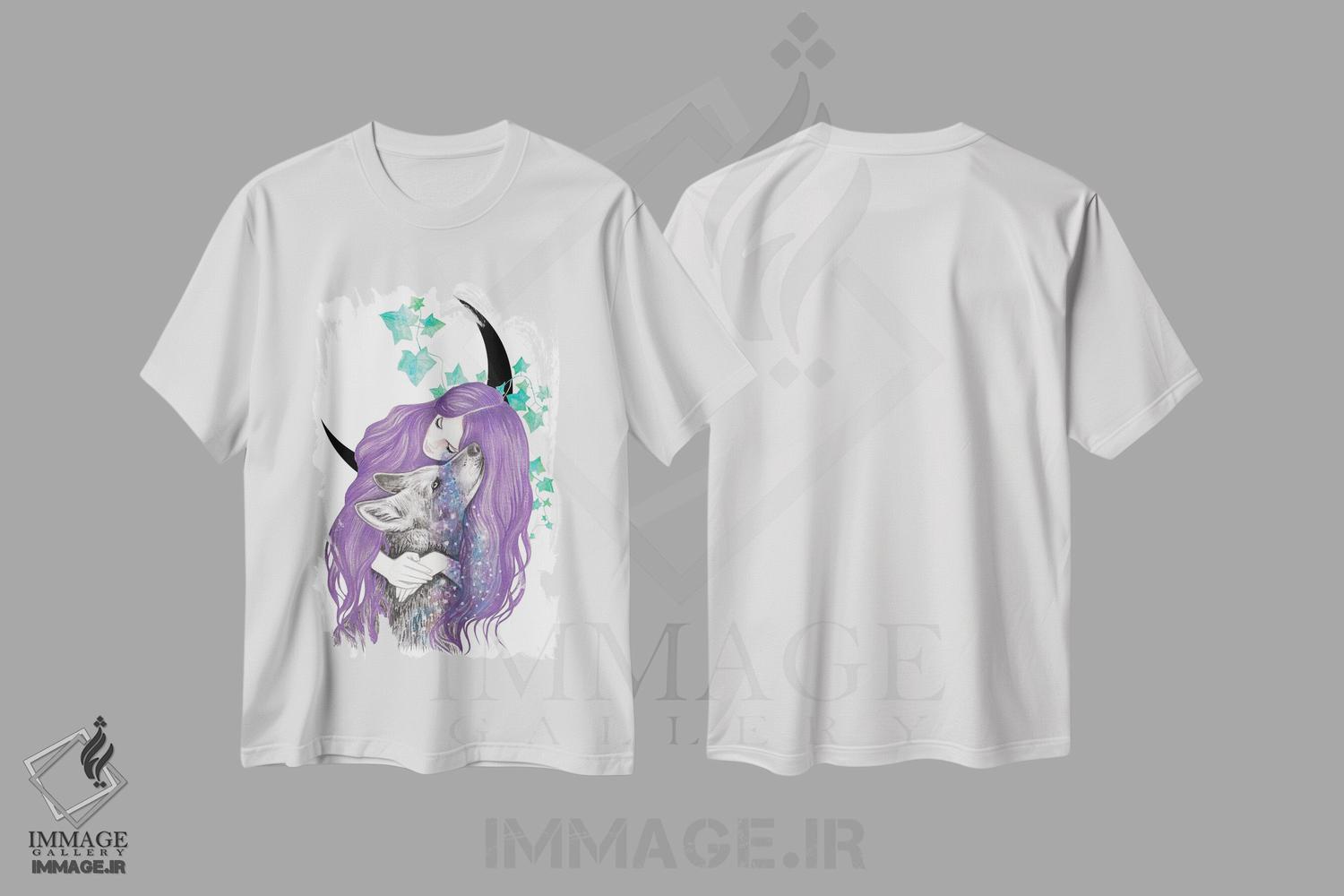 تیشرت طرح دار اشک های کیهانی، دست نقاشی و طراحی دستی اثر آندریا هرنیاک | immage.ir