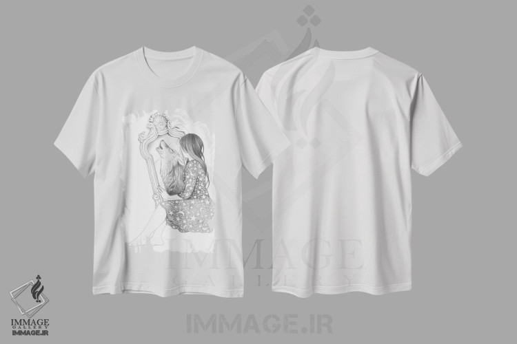 تیشرت طرح دار آینه، دست نقاشی و طراحی دستی اثر آندریا هرنیاک | immage.ir