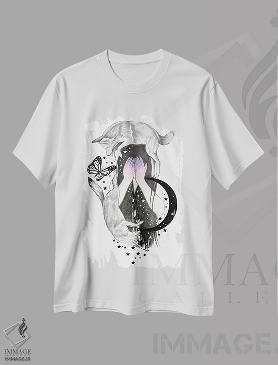 تیشرت طرح دار دایره، دست نقاشی و طراحی دستی اثر آندریا هرنیاک | immage.ir