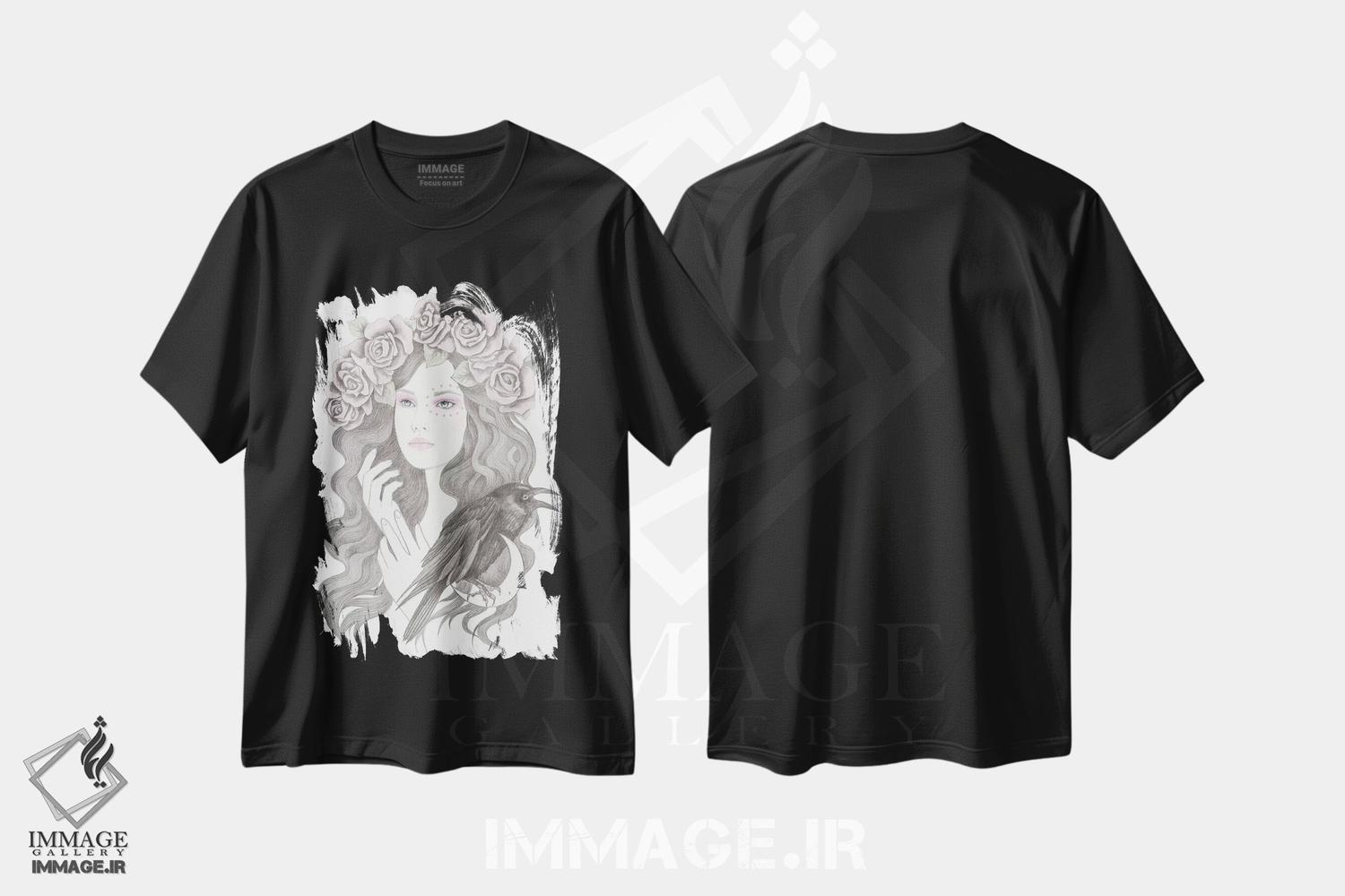 تیشرت طرح دار بلک برد، دست نقاشی و طراحی دستی اثر آندریا هرنیاک | فروشگاه ایماژ