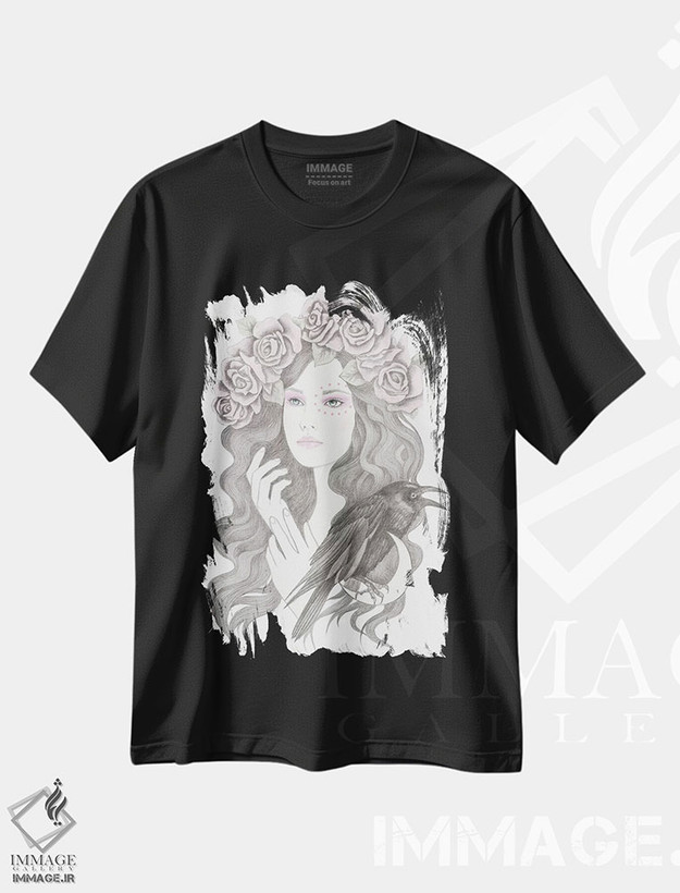 تیشرت طرح دار بلک برد، دست نقاشی و طراحی دستی اثر آندریا هرنیاک | فروشگاه ایماژ