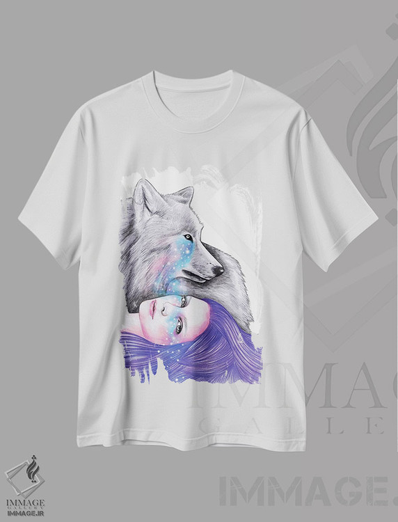 تیشرت طرح دار عشق کیهانی، دست نقاشی و طراحی دستی اثر آندریا هرنیاک | immage.ir