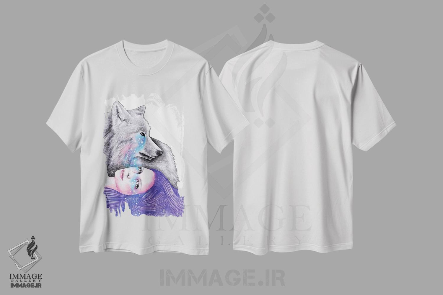 تیشرت طرح دار عشق کیهانی، دست نقاشی و طراحی دستی اثر آندریا هرنیاک | immage.ir