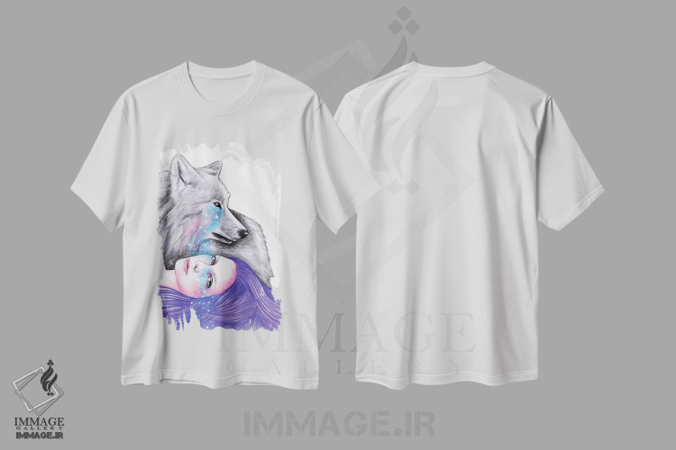 تیشرت طرح دار عشق کیهانی، دست نقاشی و طراحی دستی اثر آندریا هرنیاک | immage.ir
