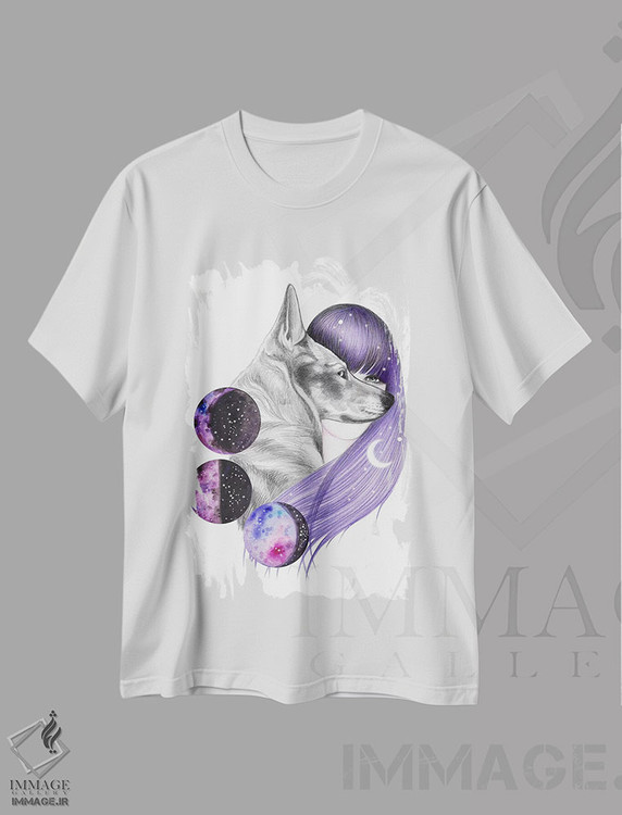تیشرت طرح دار جادوی ماه، دکوراسیون جایگزین اثر آندریا هرنیاک | immage.ir