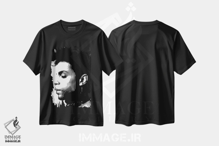 تیشرت طرح دار پرینس ۳، هنر آمریکایی آفریقایی تبار اثر احمد شریف | immage.ir